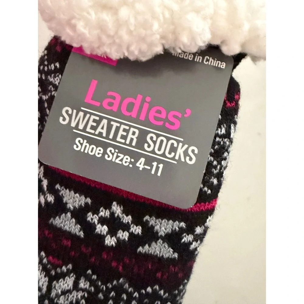 Womens Sock Bundle Joyspun Thigh Highs Sweater Socks Trouser‎ Socks 5 Pair Set